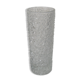 Vintage Pressed Glass Vase by Václav Hanuš for Sklo Union Libochovice, 1970's.