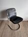 Chrome and Leather Chair Willy Rizzo for Cidue — Italy, 1970s