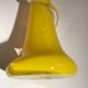 Soliflore vase in twisted yellow glass from the 60s/70s