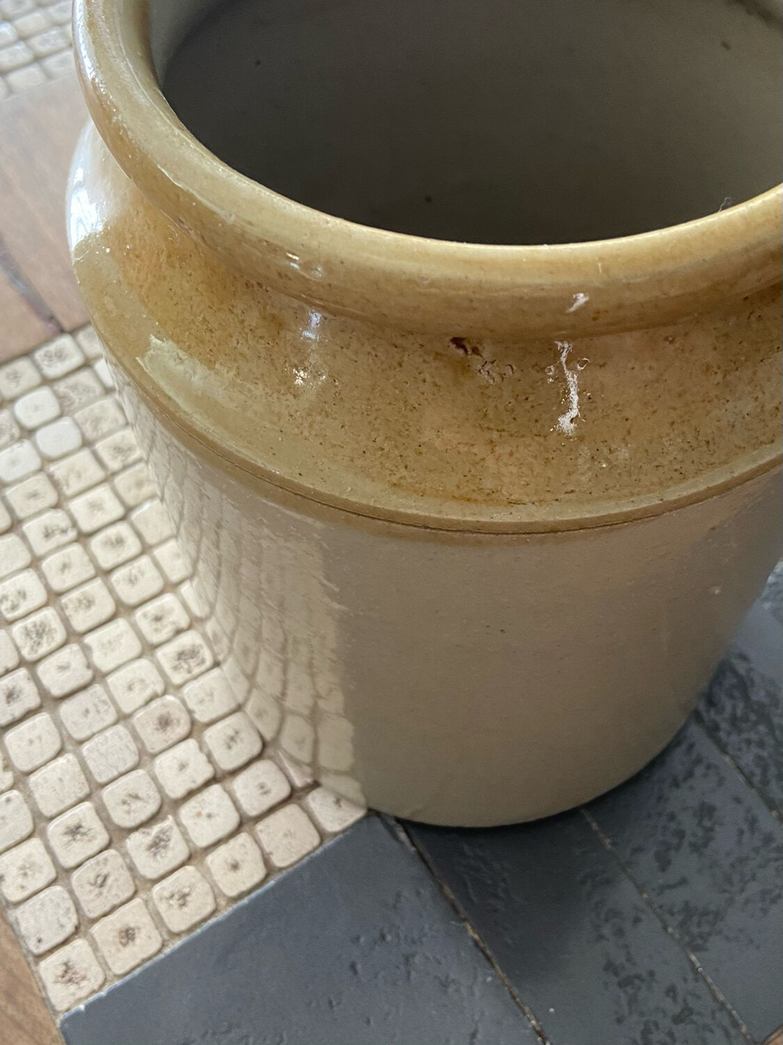 Old sandstone pot