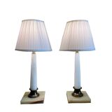 Paire de lampes néoclassiques vintage