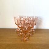 Rosaline white wine glasses - Luminarc - Arcoroc - vintage
