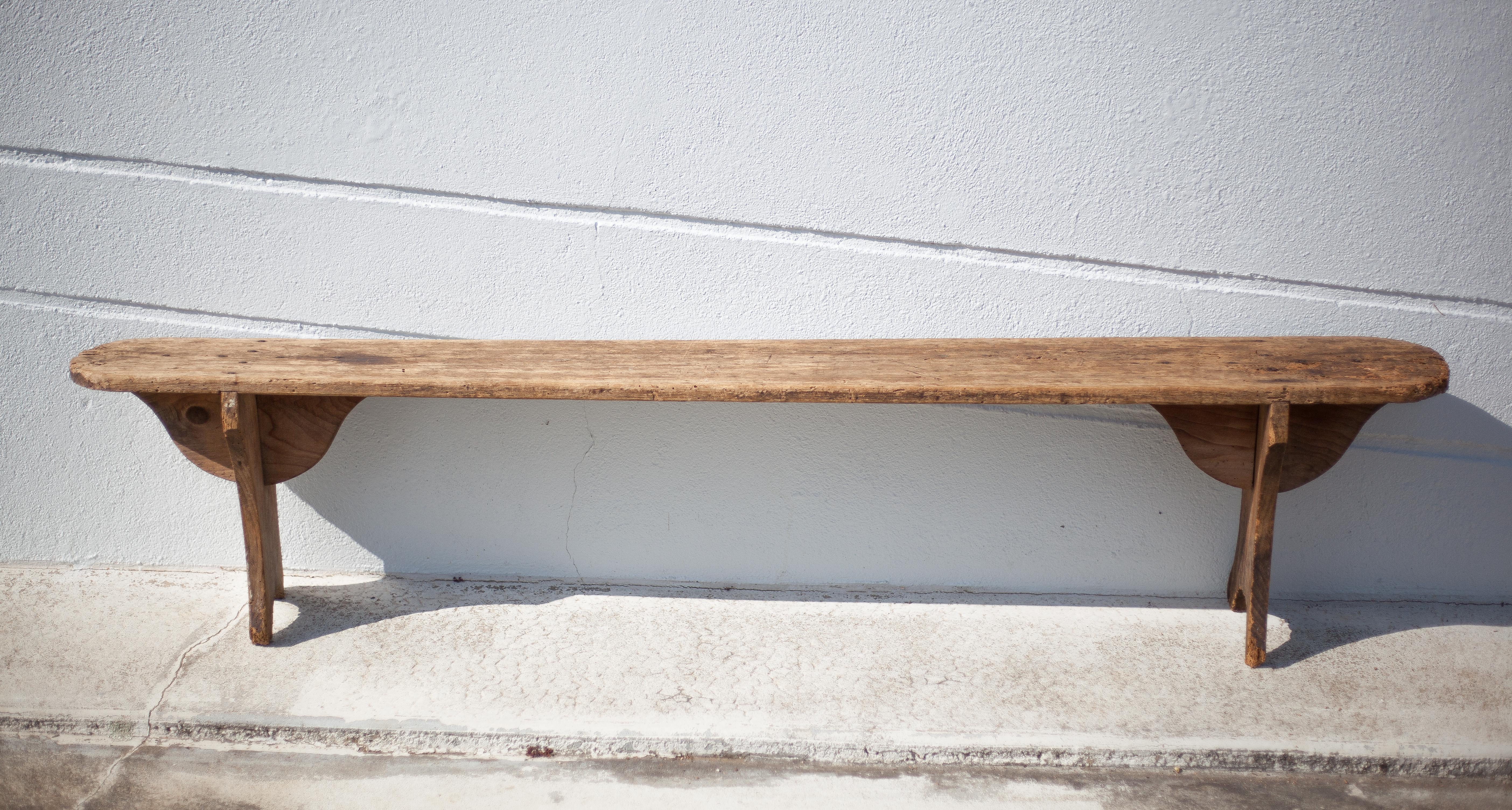 Old wood farmhouse bench, old bench, table bench, interior decoration, farmhouse, countryside