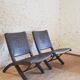 Pair of "Relax" armchairs in leather and wood, Angel I. PAZMINO - 1950