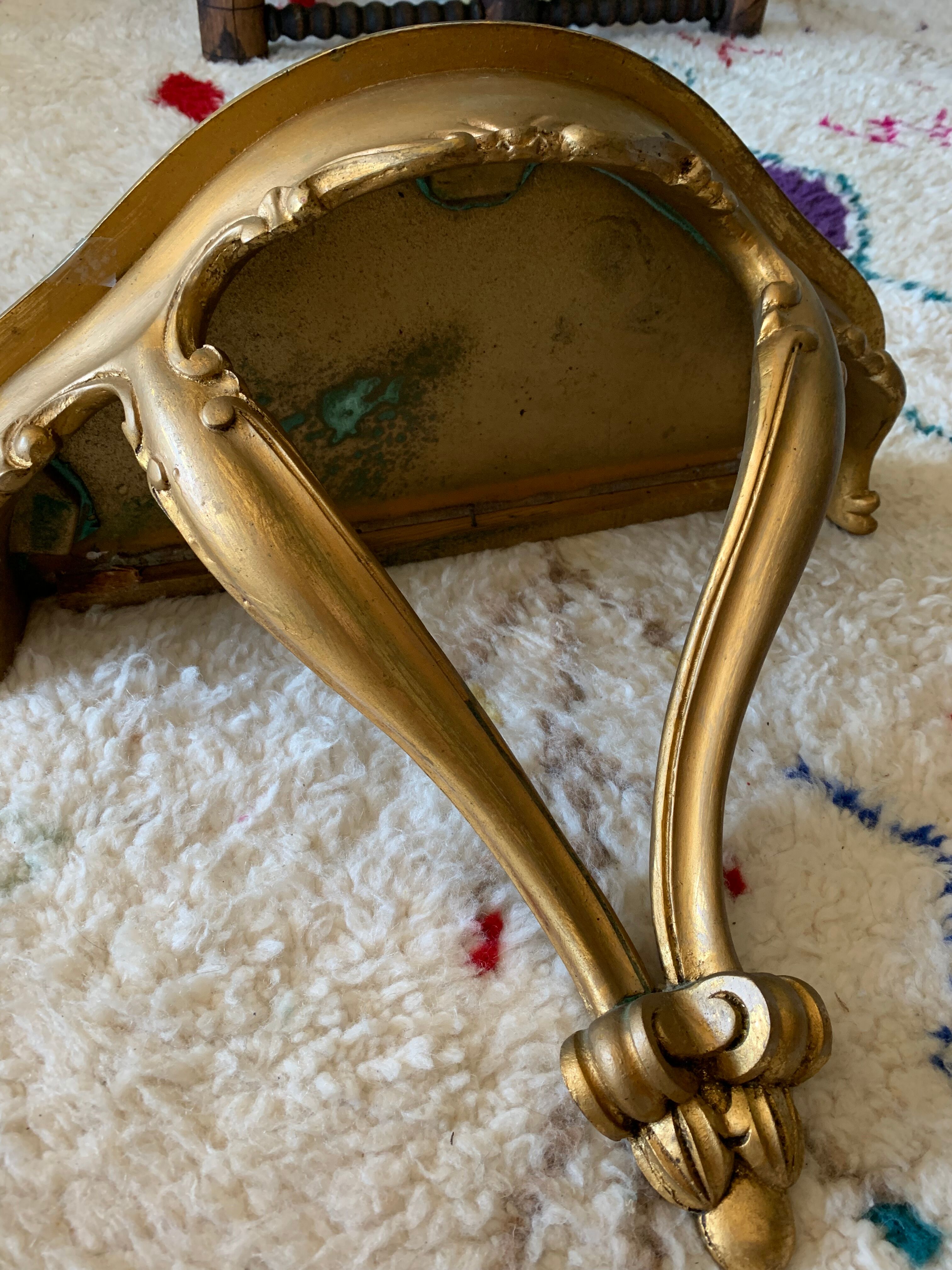 Golden baroque console