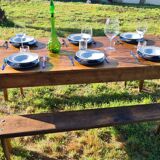 Solid pine farm table 180cm