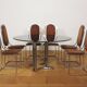 Dining room table and 6 chairs by Alessandro Alpizzi, 1970s, Set of 7