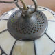 Art deco pendant lamp in glass paste 70s