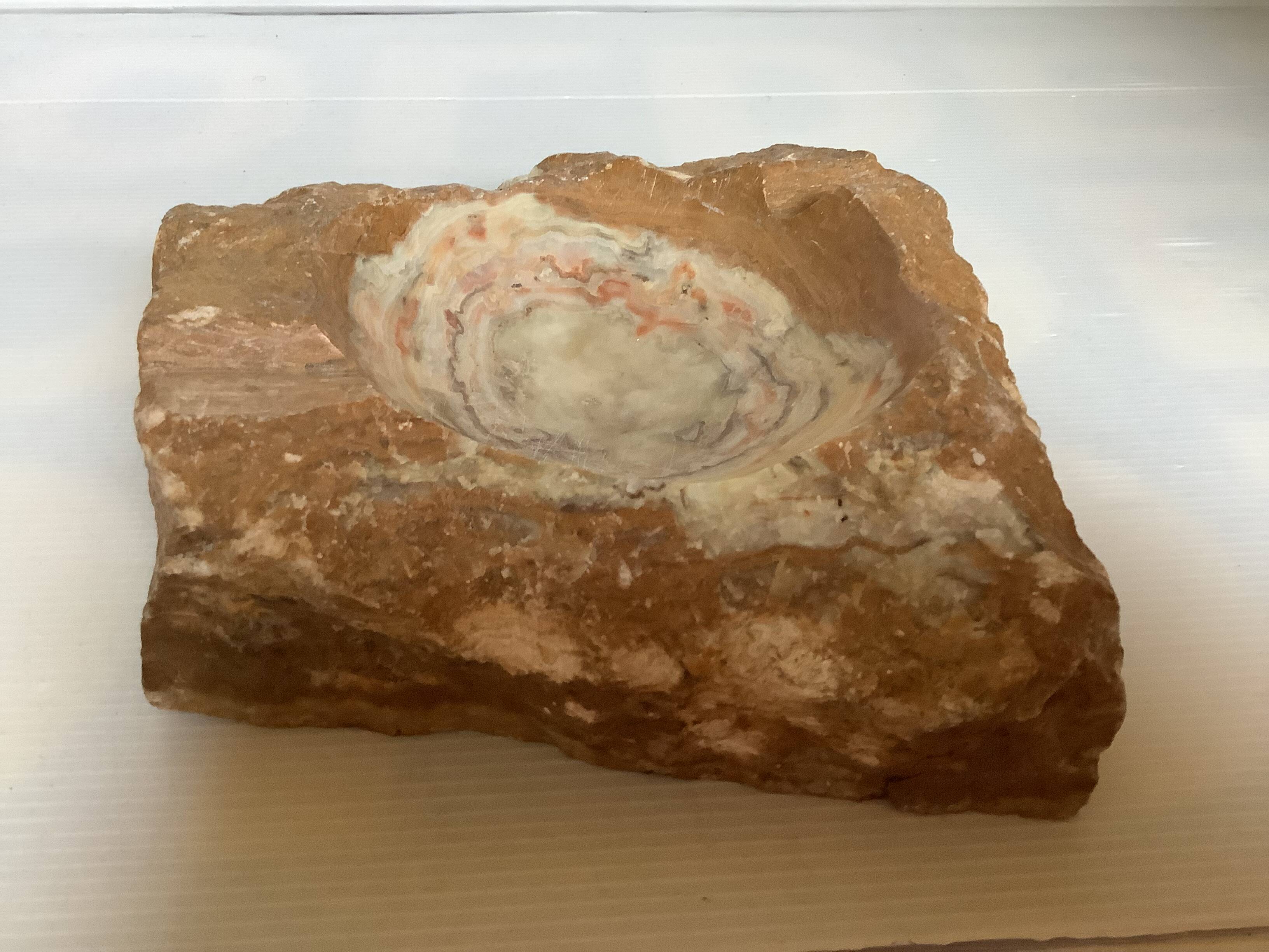 Large natural stone ashtray/trinket tray