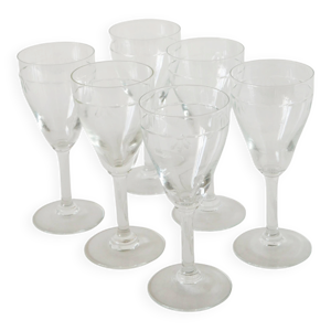 Lot de 6 verres à vin
