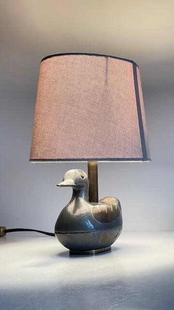Vintage duck lamp