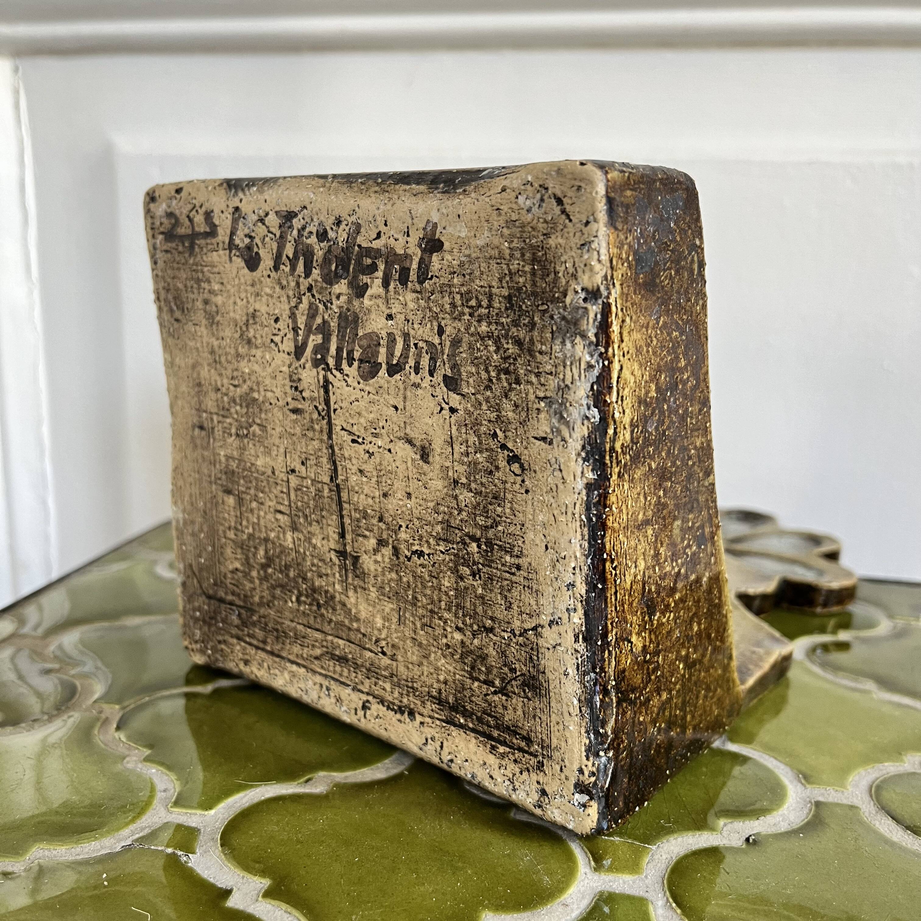 Ceramic soap dish/pocket tray Le Trident, 60s/70s, Vallauris