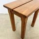 Brutalist oak stool