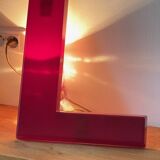 Sign Letter L in Vintage PLEXIGLAS