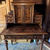 Walnut bleacher desk