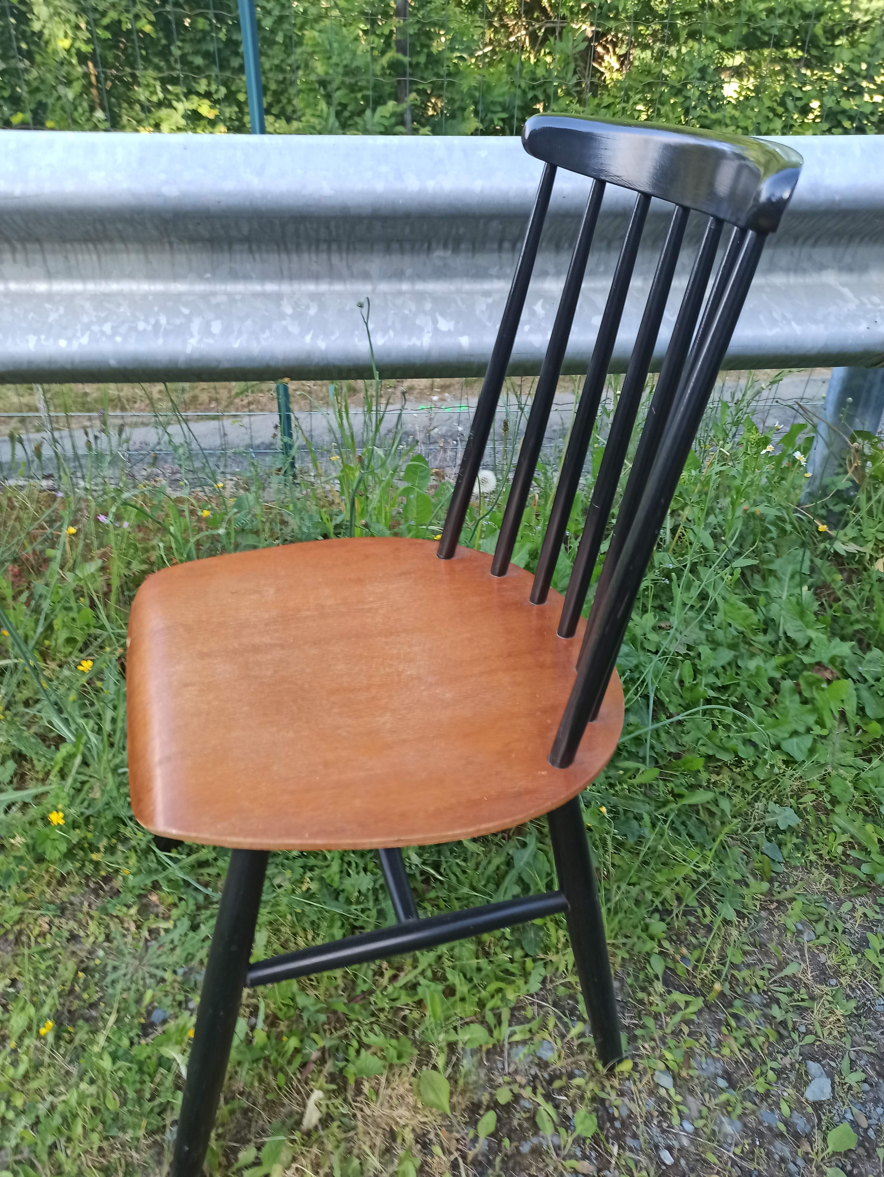 Paire chaises fanett par Ilmari Tapiovaara années 60