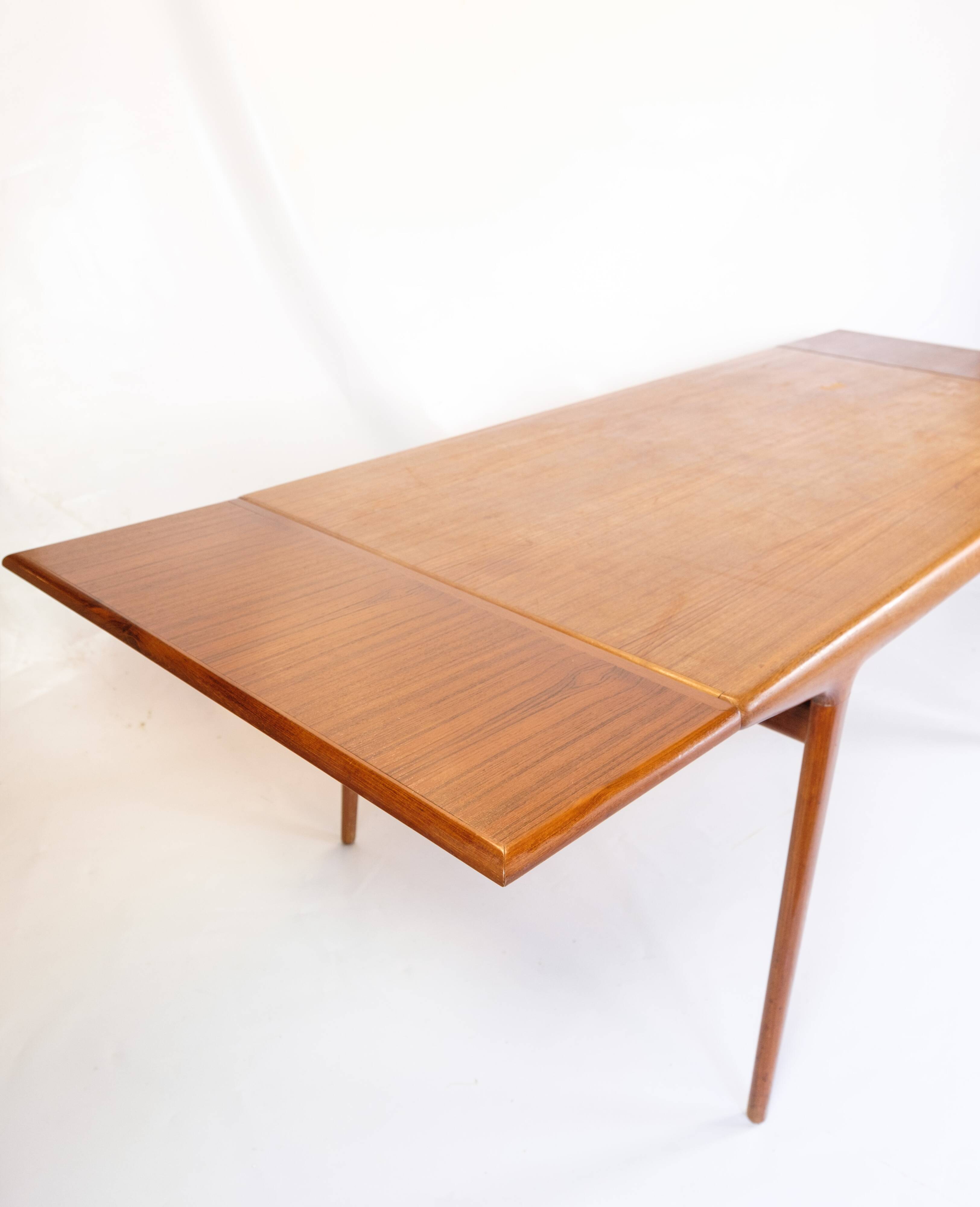 Dining Table Made In Teak By Johannes Andersen For Uldum Møbelfabrik From 1960s