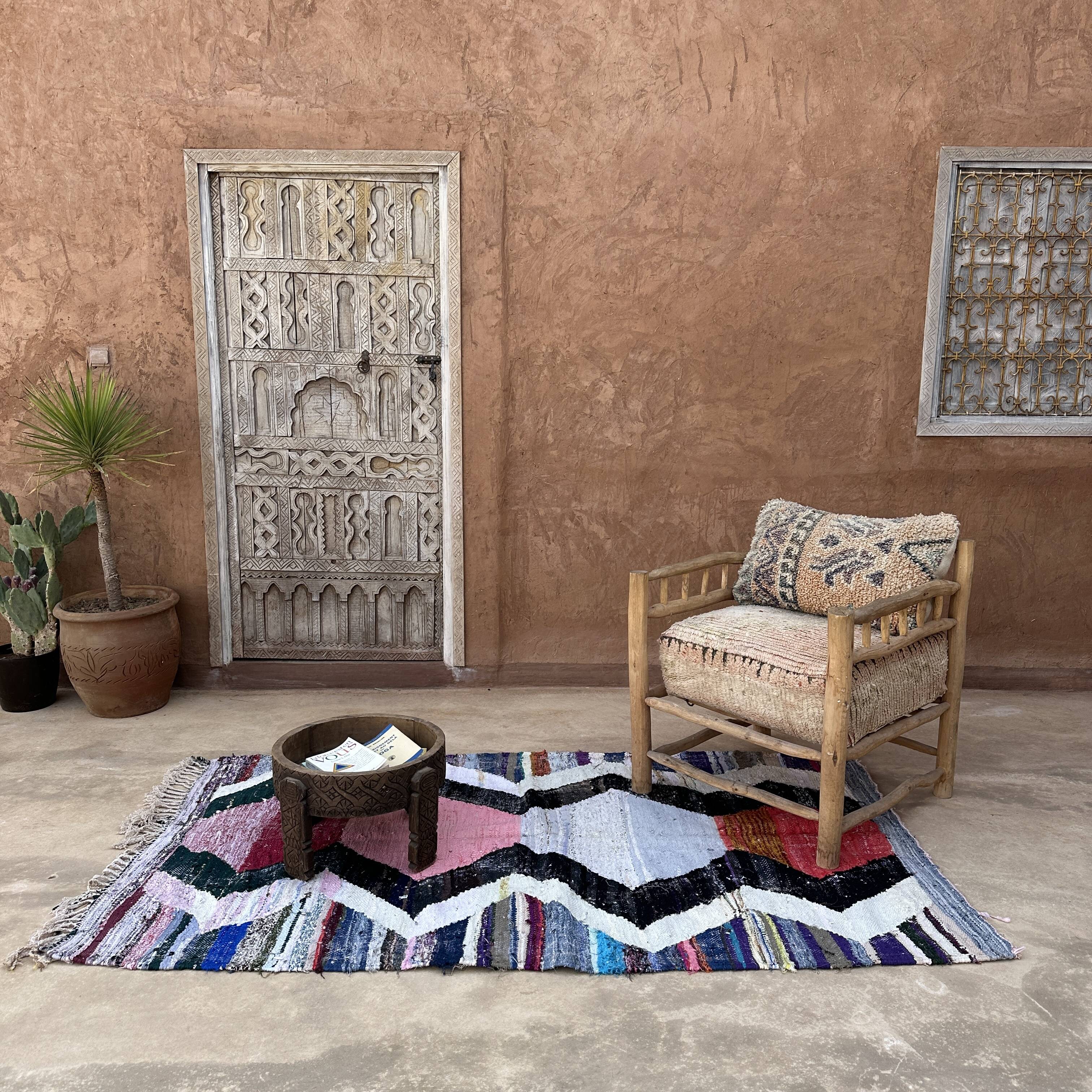 Colorful Moroccan rug - 125 x 214 cm