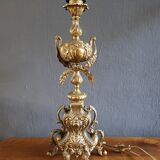 Large antique lamp base 50 cm Napoleon III style – gilded regulus
