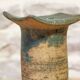 Single-flower vase in ceramic by Claude and Jean Bersoux