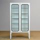 Glass & Iron Medical Cabinet, 1970s