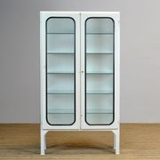 Glass & Iron Medical Cabinet, 1970s