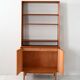 1960s Scandinavian teak bookcase with storage cabinet
