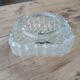 Antique wall/ceiling light in molded glass