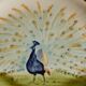 Decorative Majolic Plate HB Choisy the King Peacock Decoration