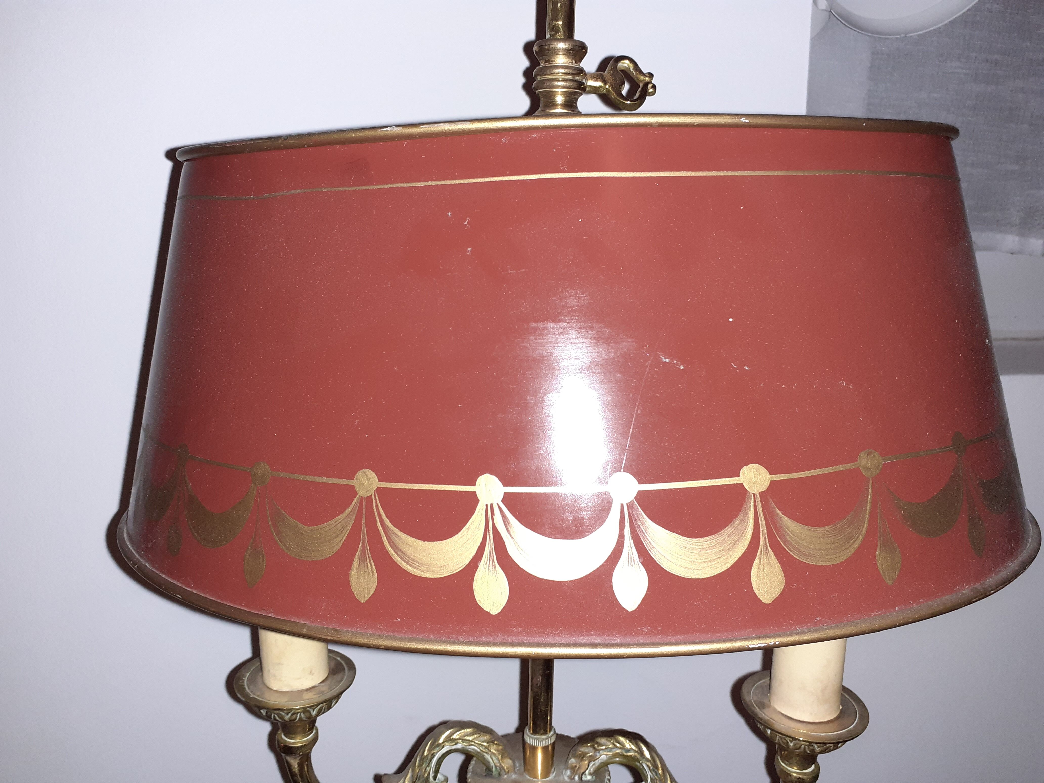 Solid bronze hot water bottle lamp