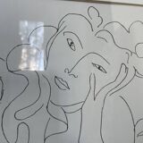 Henri Matisse vellum screenprint framed by King McGraw