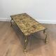 Brass coffee table. Maison Jansen