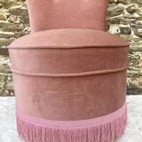 Toad armchair, vintage velvet fireside chair