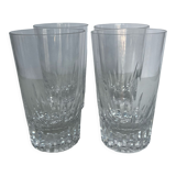 4 Baccarat crystal glasses