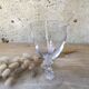 Wine glasses with chiseled foot