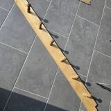 Porte-manteau ancien en bois 6 patères