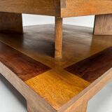 Sculptural Décon Coffee Table in Wood, Italy, 1970s