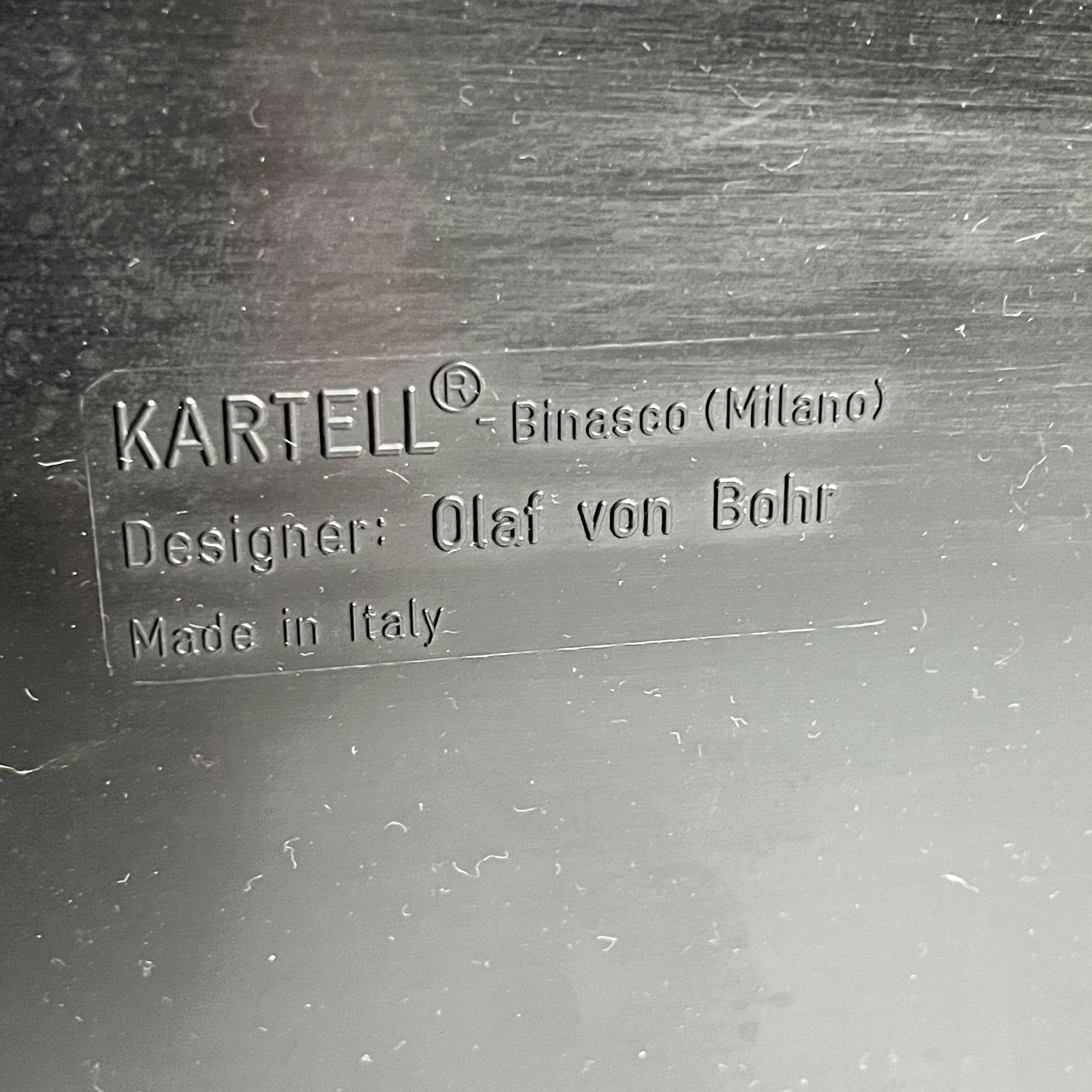 Modular black shelf by Olaf Von Bohr for Kartell, 1970