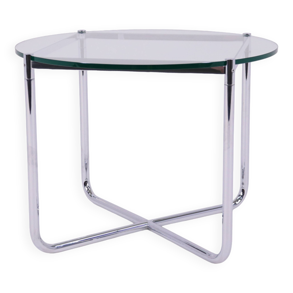 Table basse modèle MR par Ludwig Mies van der Rohe pour Knoll International, États-Unis, années 1980