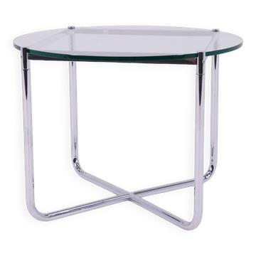 Table basse modèle MR par Ludwig Mies van der Rohe pour Knoll International, États-Unis, années 1980