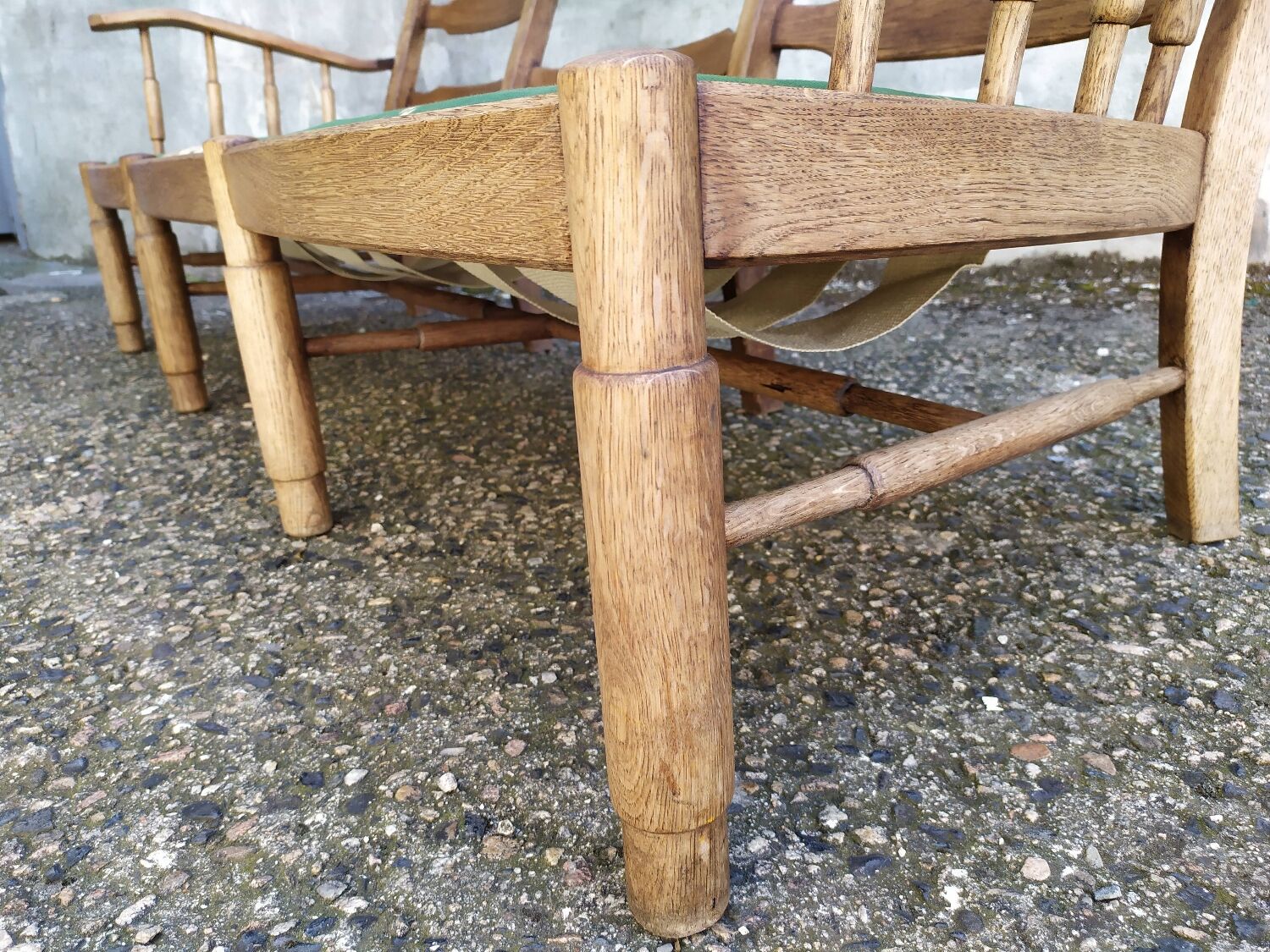 Vintage oak living room