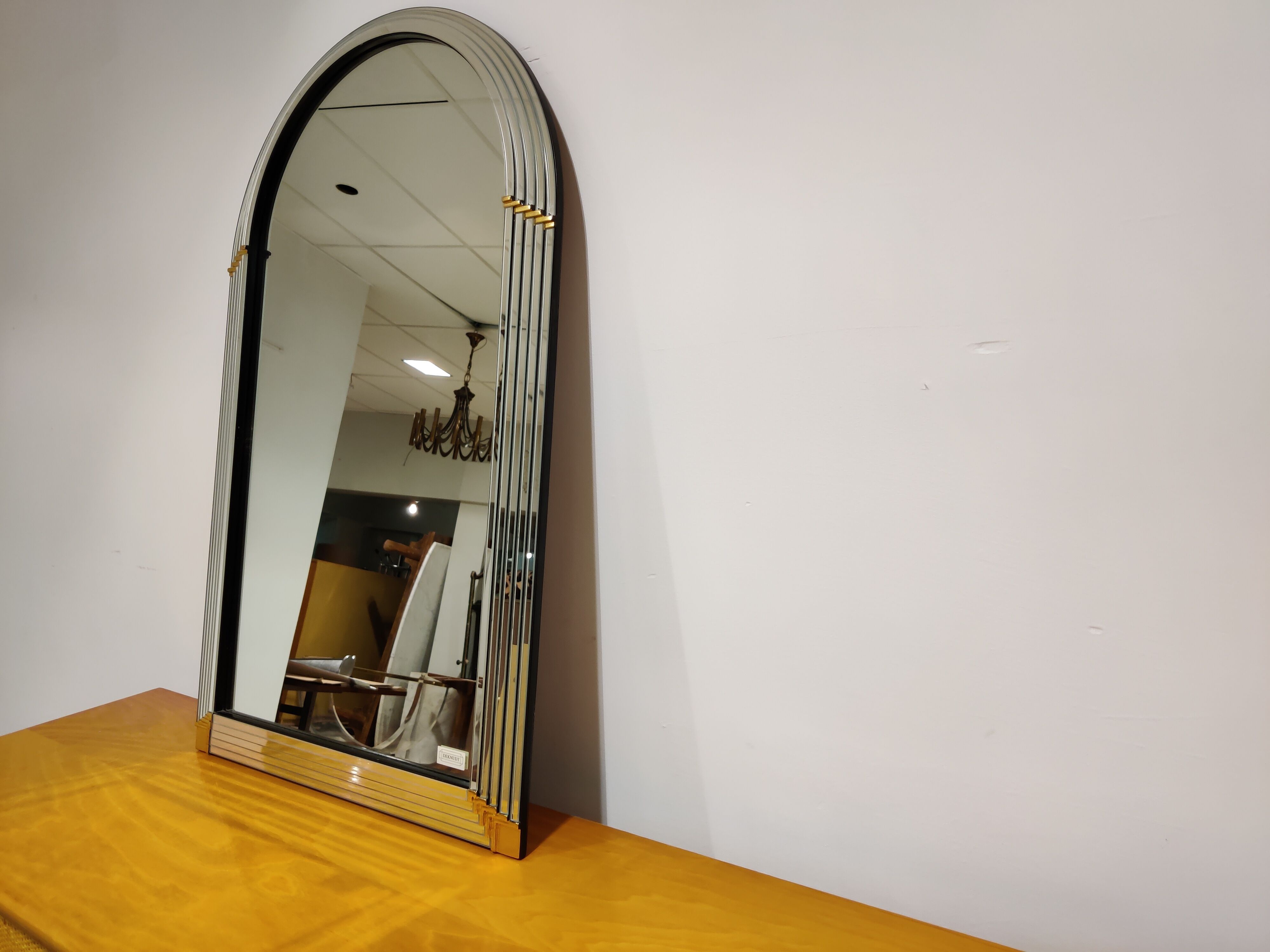 Vintage mirror by Deknudt 1970s 60x99cm