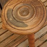 Oak tripod stool