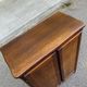 Vintage wooden shoe cabinet in Louis XV bibus style 1950.