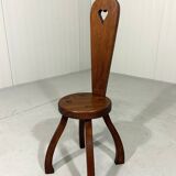 Brutalist rustic small chair stool side table plant table 1960’s