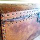 19th century leather chest