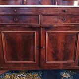 English mahogany shelf sideboard 19th