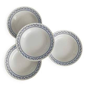 Lot de 4 assiettes creuses Oxford Brazil