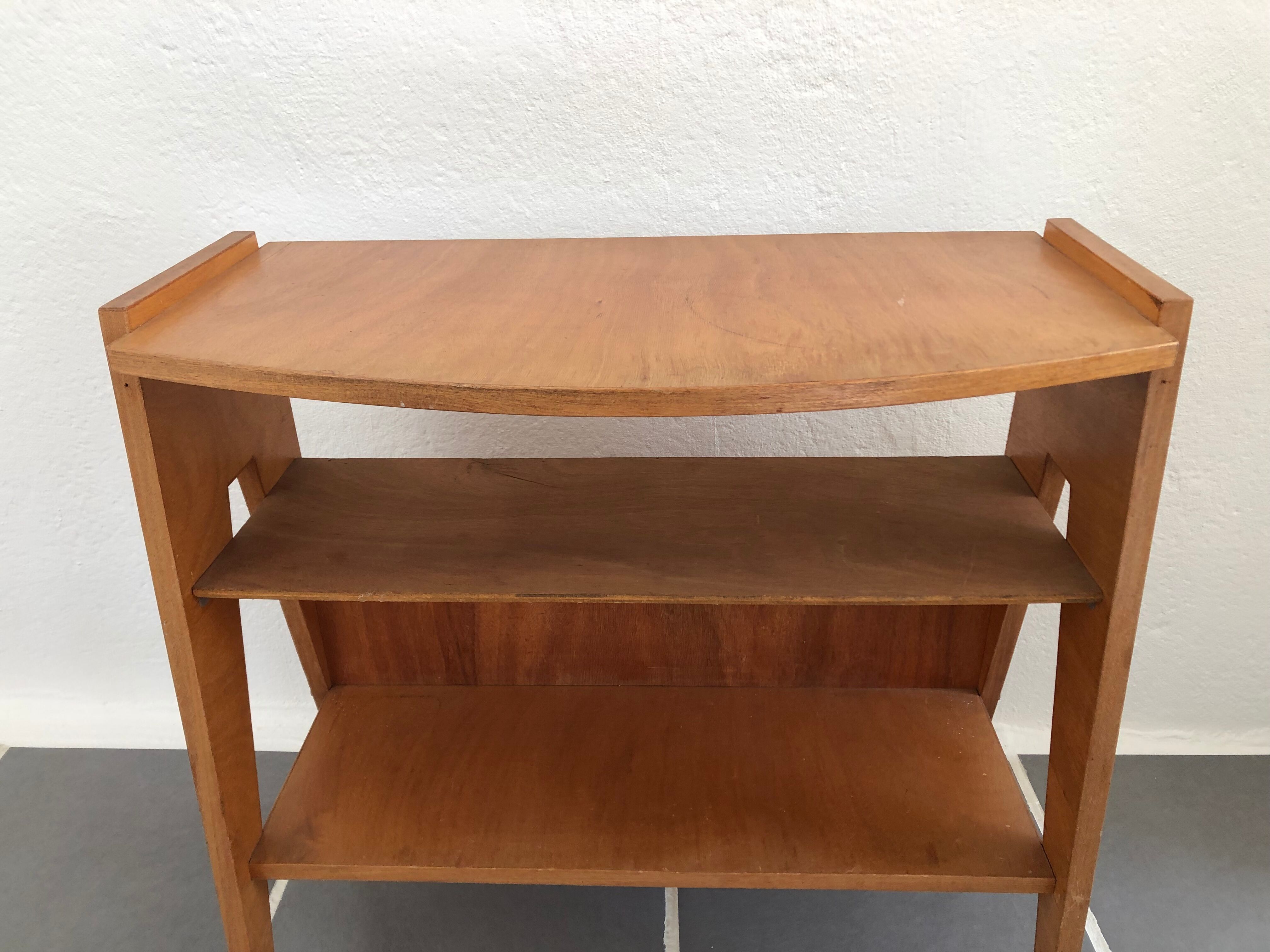 Console étagère pieds compas vintage