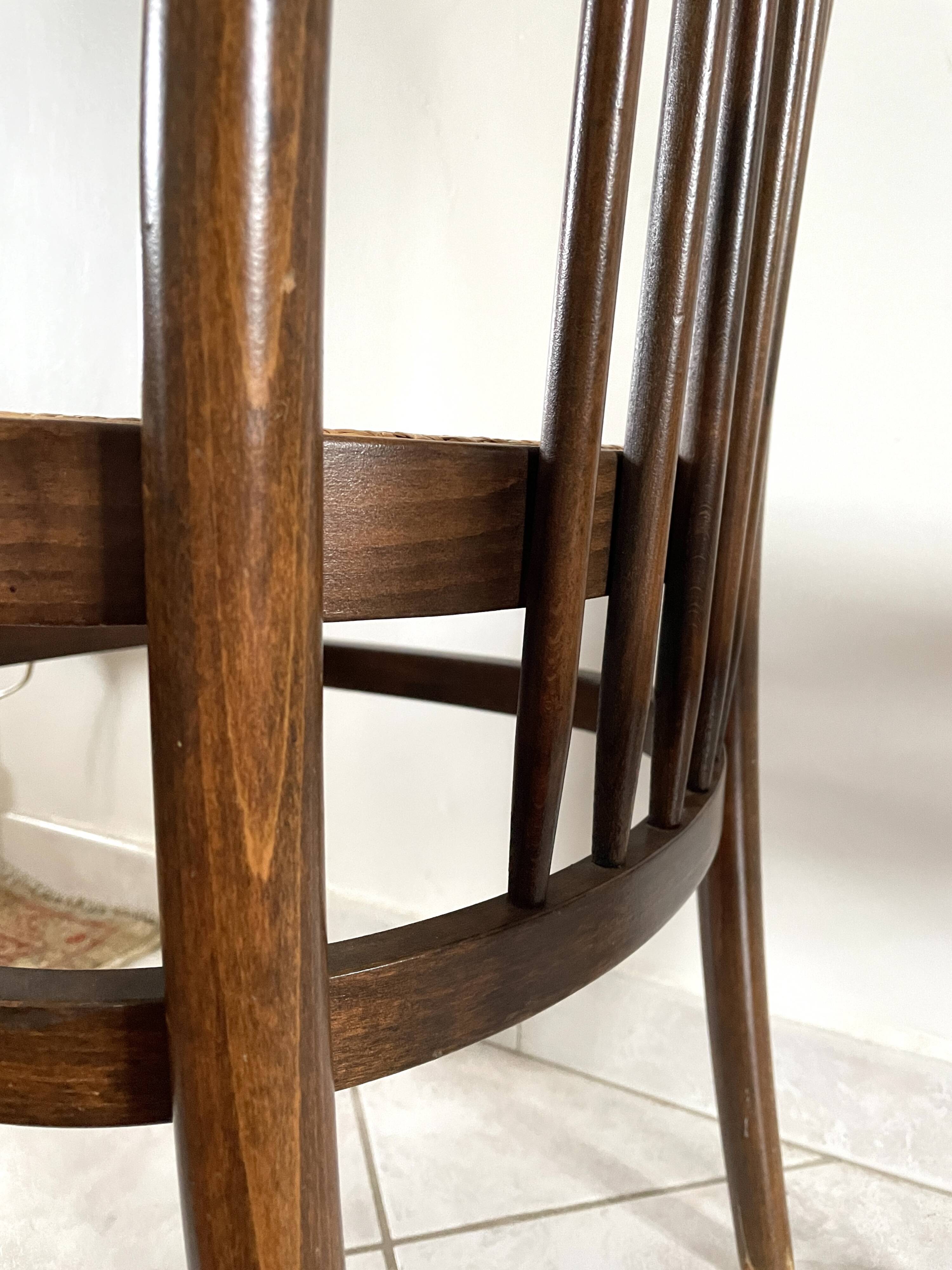 Pair of Baumann Eden caned chairs 1981